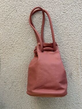 MANSUR GAVRIEL Lambskin Leather Drawstring Bucket Bag
